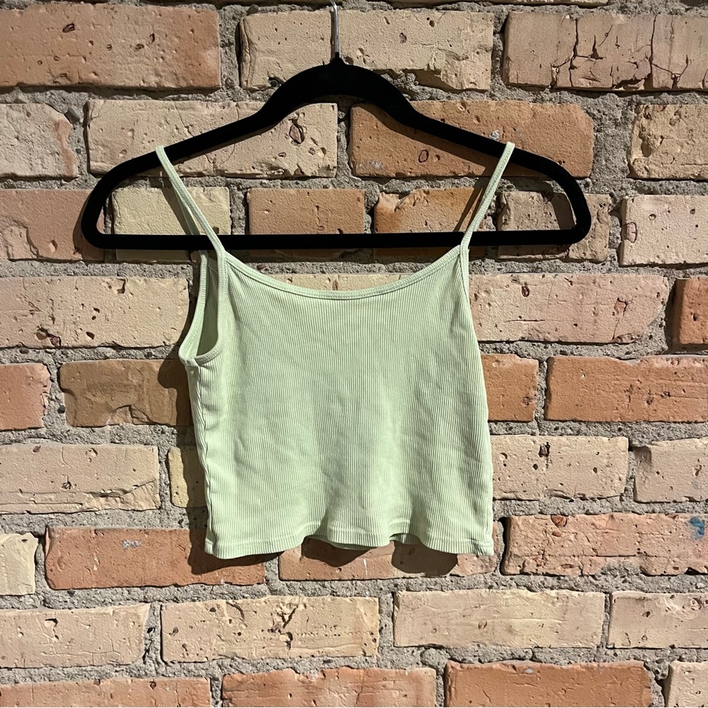 John Galt green crop top